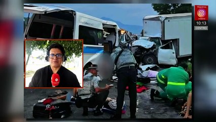 Grave accidente en la autopista Siglo XXI; deja muertos y heridos
