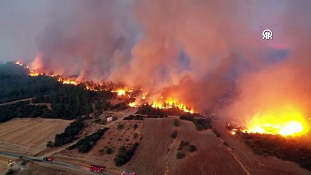 Çanakkale Gelibolu'da orman yangını: Köyler tahliye edildi!