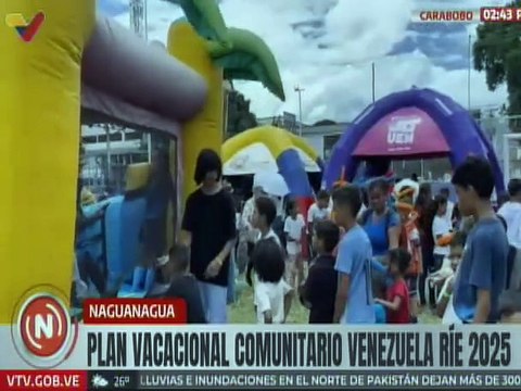 Carabobo | Mil 500 niños y niñas son favorecidos con el Plan Vacacional Venezuela Ríe 2025