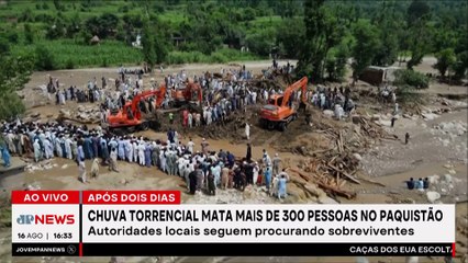 Chuva torrencial mata mais de 300 pessoas no Paquistão e na Índia