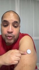 Je remplace mon capteur de glucose 💪🏾 #diabete #diabetique #obesite #pertedepoids #glycemie