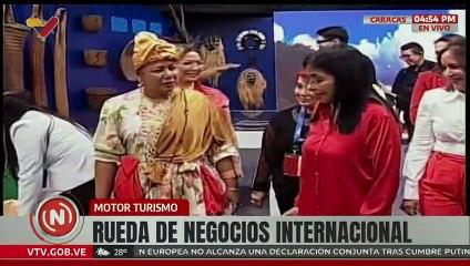 Vicepresidenta Delcy Rodríguez lidera recorrido por la Rueda de Negocios Internacional Motor Turismo