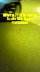 Almost 7 PM in Cavite City in Cavite in the Philippines