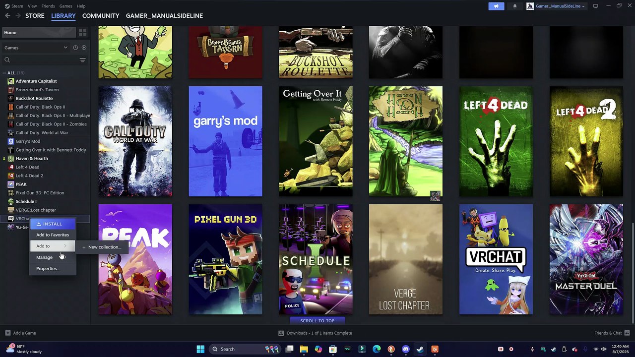 manualsideline - delete vrchat account for now on