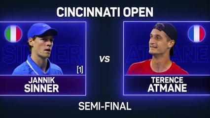 Birthday boy Sinner ends Atmane's dream run to reach Cincinnati final