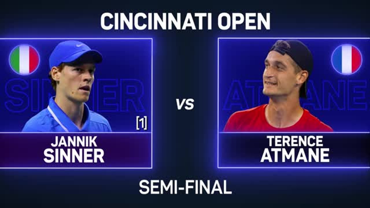 Birthday boy Sinner ends Atmane's dream run to reach Cincinnati final