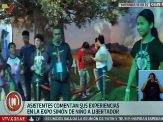 Ciudadanos destacan la experiencia inmersiva y tecnológica de la Expo Simón de Niño a Libertador