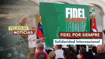 Caracas rinde homenaje a Fidel Castro en el Teatro Simón Bolívar