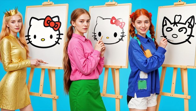ARTISTE RICHE VS ARTISTE PAUVRE 🎨✍🏻 Qui dessine le mieux ? Défi artistique coloré ! 🎉