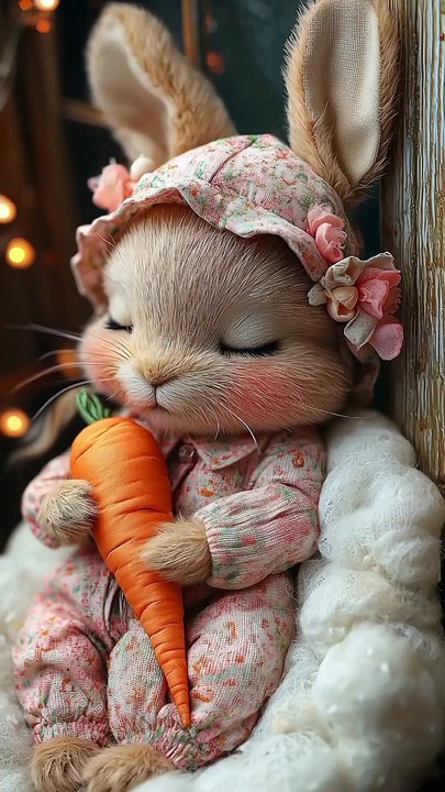 Cute Bunny 🐰 with Carrot 🥕 | Adorable Kids Short Video | #shorts