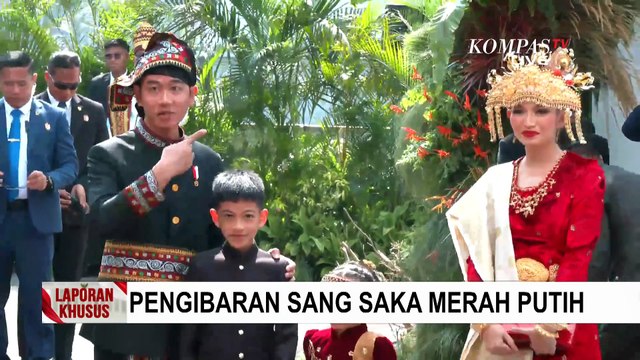 Rayakan HUT ke-80 RI: Wapres Gibran Berbusana Adat Karo, Selvi Berbusana Adat Palembang | LAPSUS