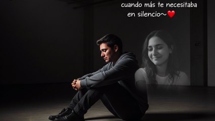 💔 Te extraño cuando más te necesitaba en silencio 💔