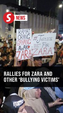 Shouts of 'Justice for Zara' echo as crowds rally in KL, Melaka