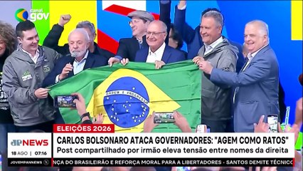 Carlos Bolsonaro ataca governadores em postagem: “Agem como ratos”