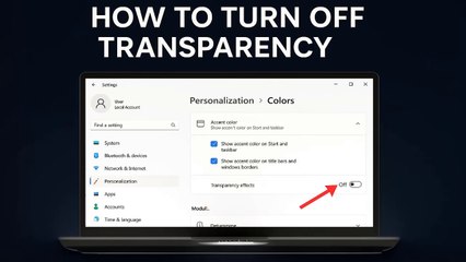 Windows 11: Disable Transparency Effects for Better Performance (Easy Tutorial)