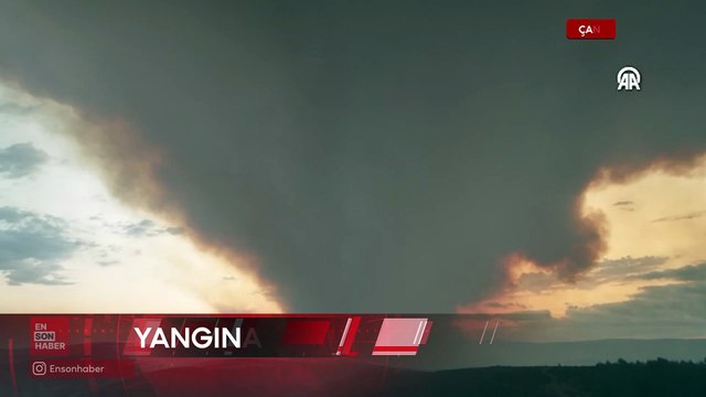 Çanakkale'de ormanlık alanda çıkan yangına havadan ve karadan müdahale sürüyor