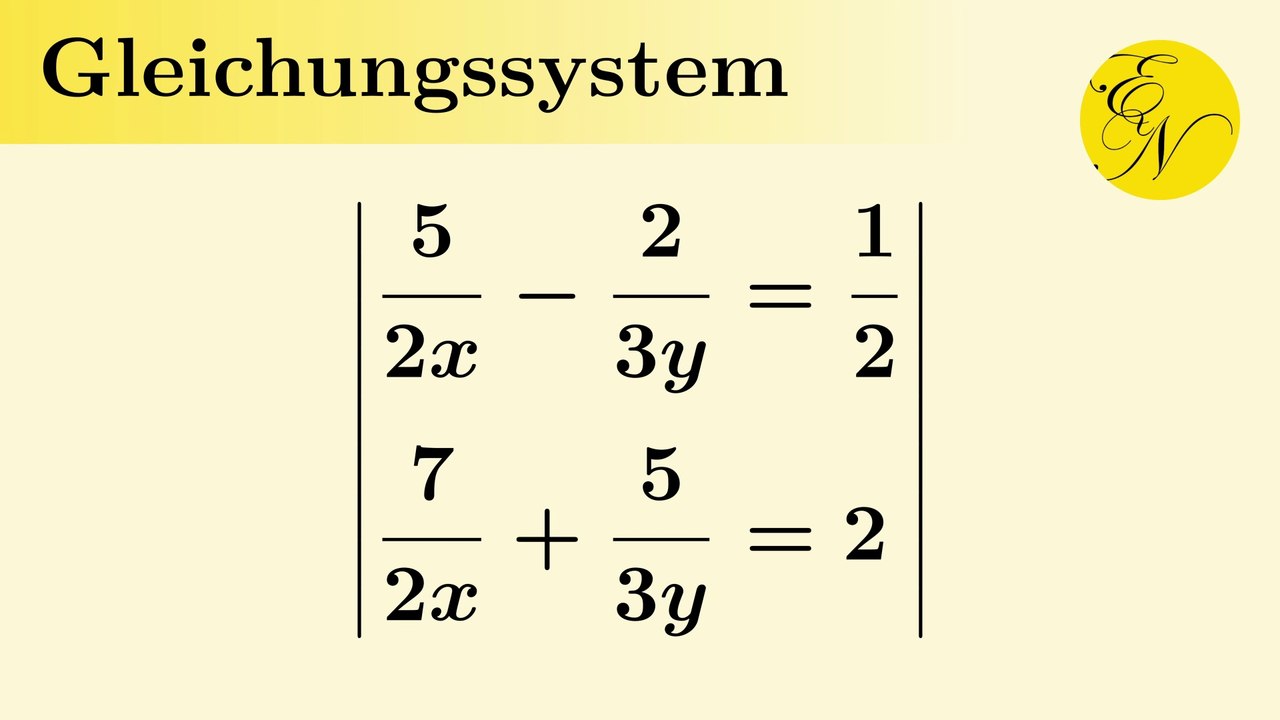 Gleichungssystem mit Brüchen
