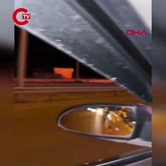 Samsun’da seyir halindeki TIR’da çıkan yangında alevler ağaçlara sıçradı