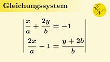 Gleichungssystem mit Parameter
