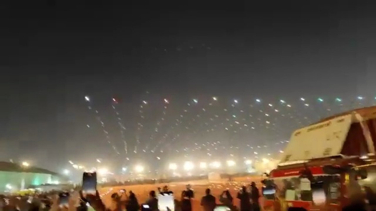 Amazing world famous drone light show