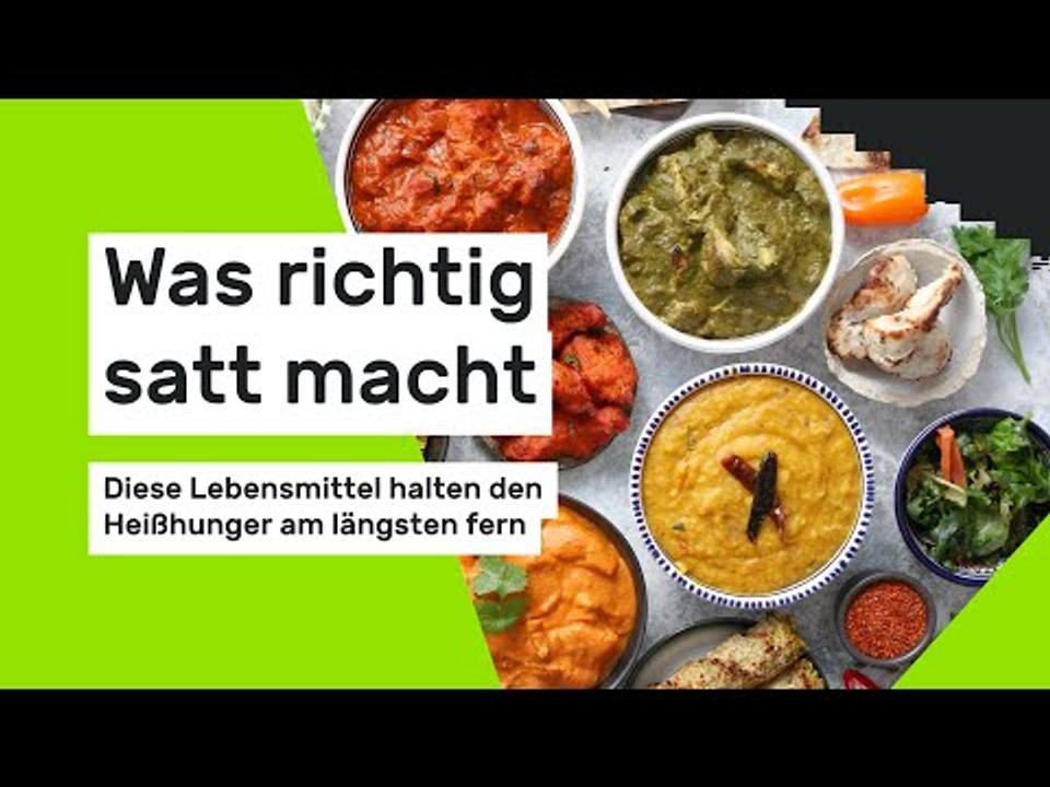 Was richtig satt macht: Diese Lebensmittel halten den Heißhunger am längsten fern