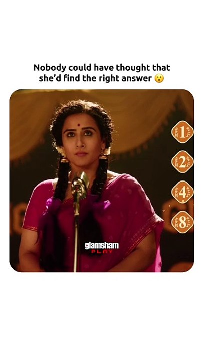 She left everyone shocked 😱   #vidyabalan #movies #reels #bollywood #glamsham [Glamsham, bollywood, movies, vidyabalan]