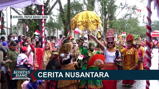 Karnaval Budaya Meriahkan Peringatan HUT ke-80 Kemerdekaan RI di Papua Barat Daya | KOMPAS SIANG