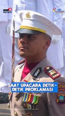 Momen Prabowo Cium Bendera Merah Putih Sebelum Dikibarkan pada Upacara HUT RI ke-80