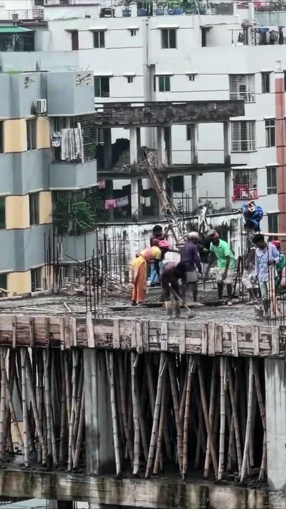 Pas certain que les normes de sécurité soient respectées sur le chantier