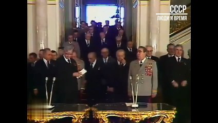 Вручение Леониду Ильичу Брежневу ордена «Победа». 20 февраля 1978 г.