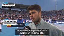 Alcaraz tras vencer a Zverev: 