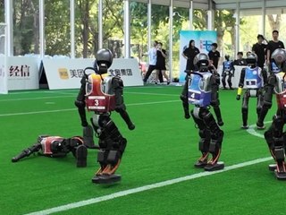 Tanz, Fußball und viele Stürze: Olympia für Roboter