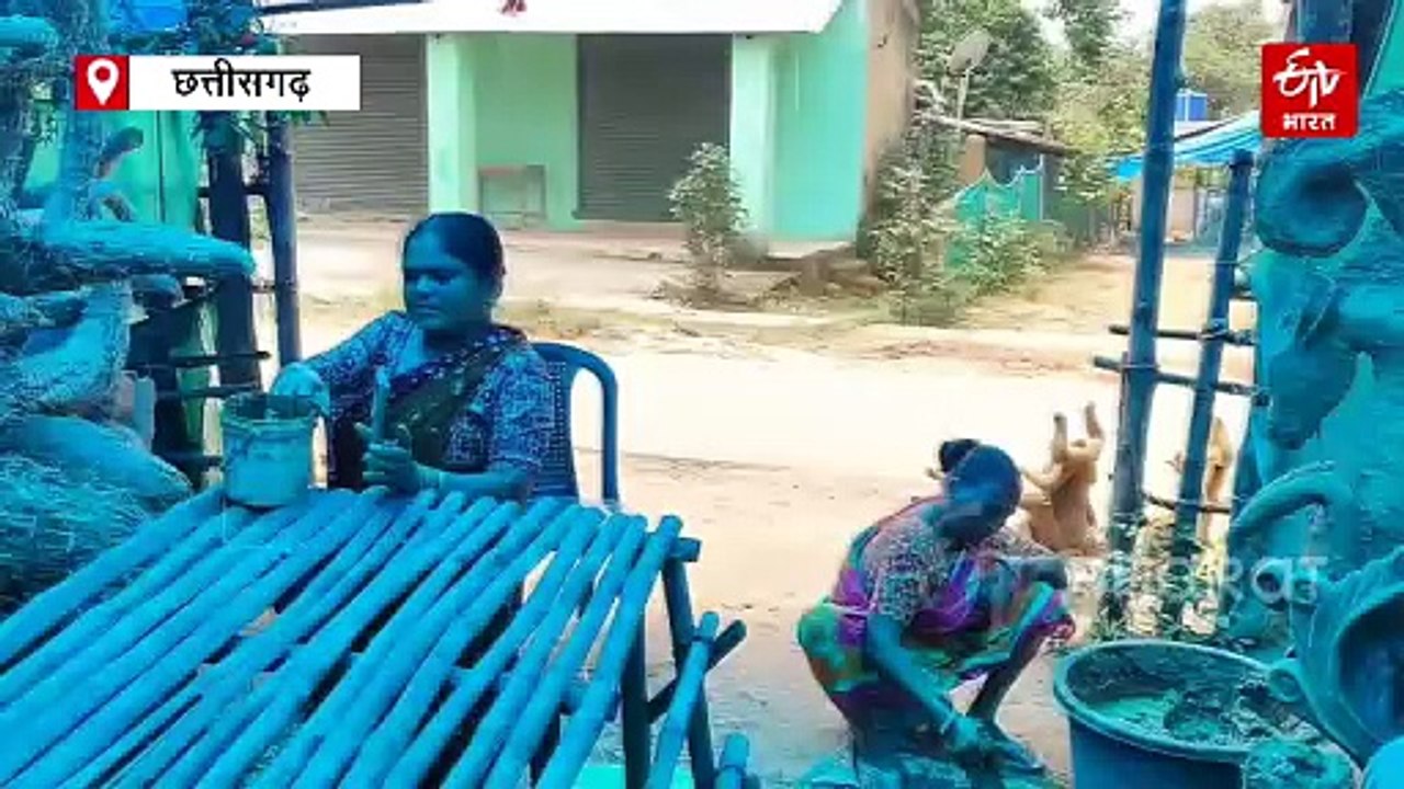 बलरामपुर में बंगाल के मूर्तिकार बना रहे भगवान गणेश की मूर्तियां, कला को जीवित रखना उद्देश्य