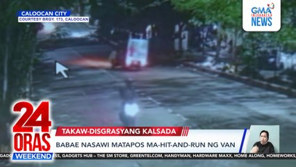 Babae nasawi matapos ma-hit-and-run ng van | 24 Oras Weekend