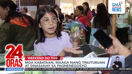 Kids being taught and exposed to business management | 24 Oras Weekend