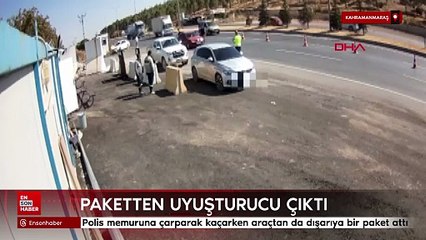 Kahramanmaraş'ta otomobiliyle polise çarpıp kaçan avukatın attığı paketten uyuşturucu çıktı