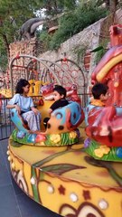 Having fun at a park