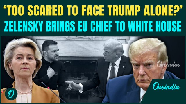 Zelensky Brings EU Chief To White House After Last Disaster Meeting|Trump Prepares To Grill Zelensky