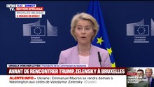 "L'Ukraine doit protéger sa souveraineté et son intégrité territoriale", assure Ursula von der Leyen
