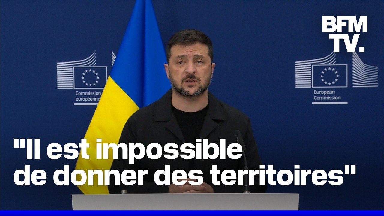 Guerre en Ukraine: la prise de parole de Volodymyr Zelensky et d'Ursula von der Leyen avant la rencontre avec Donald Trump