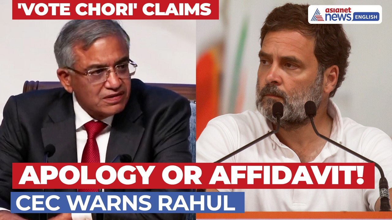 CEC Gyanesh Kumar Hits Back At Rahul Gandhi Over 'Vote Chori' Allegations on ECI