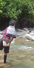 cast netting in Nepal | himalayan trout fishing technique |