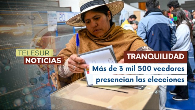 Normalidad en las elecciones de Bolivia con la presencia de veedores