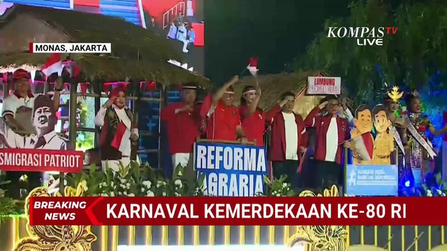 Meriah! Begini Penampakan Karnaval Kemerdekaan HUT Ke-80 RI yang Diikuti Kementerian dan Lembaga