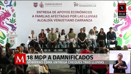 Clara Brugada destina 18 mdp a damnificados por lluvias en la alcaldía