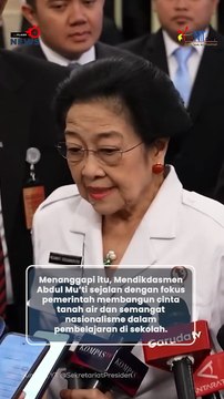 Megawati Kritik Anak Muda Kurang Paham Sejarah Indonesia, Mendikdasmen Janji Perkuat Pendidikan Nasionalisme