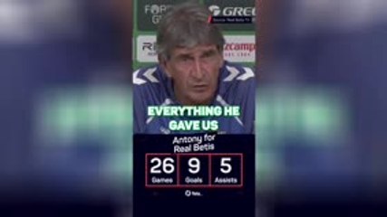 Pellegrini prays for Antony's return