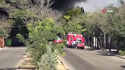 Gaziantep'te büyük yangın: Dumanlar gökyüzünü kapladı