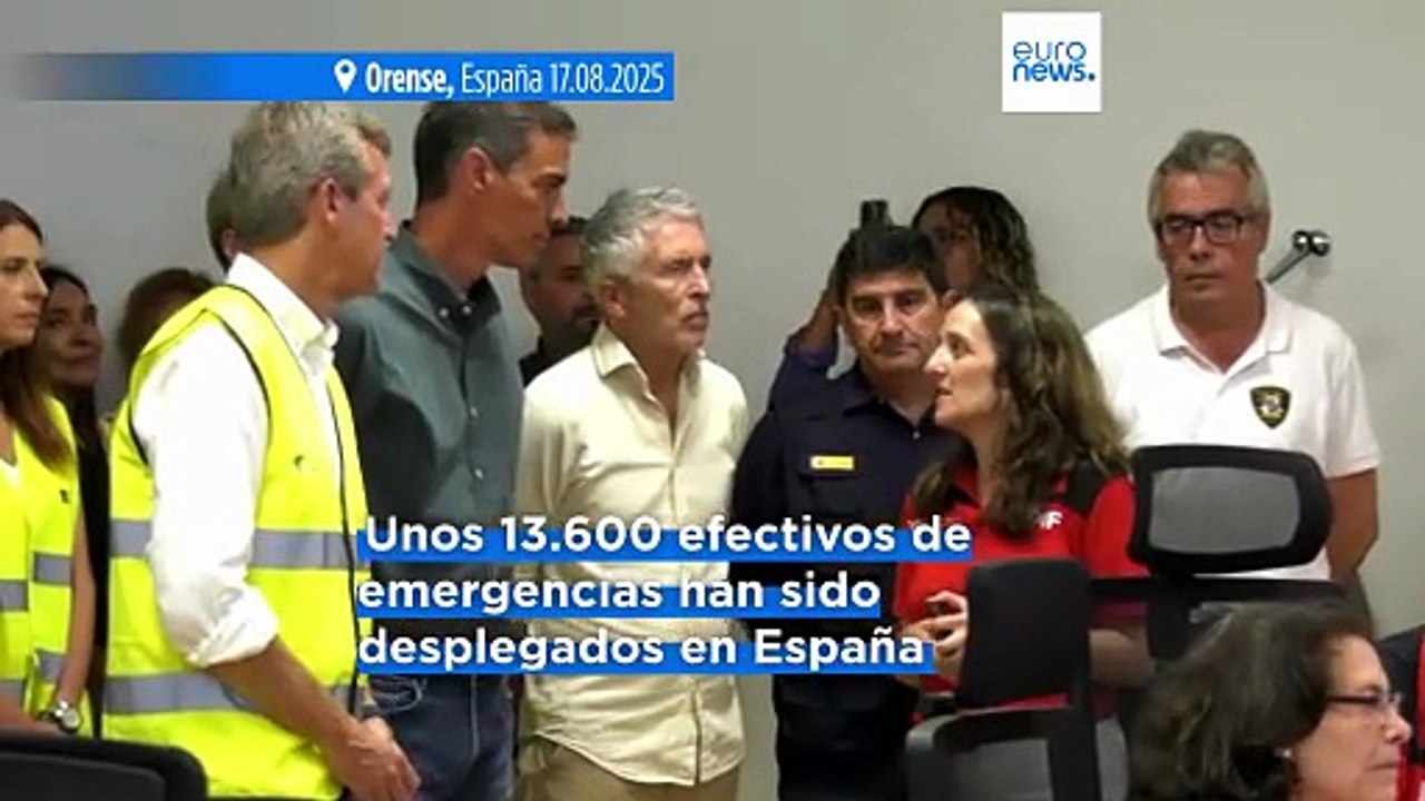 Los incendios forestales en España y Portugal obligan a evacuar y desplegar miles de efectivos de emergencia