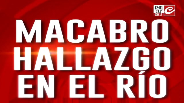 Encontraron un cuerpo en el riachuelo